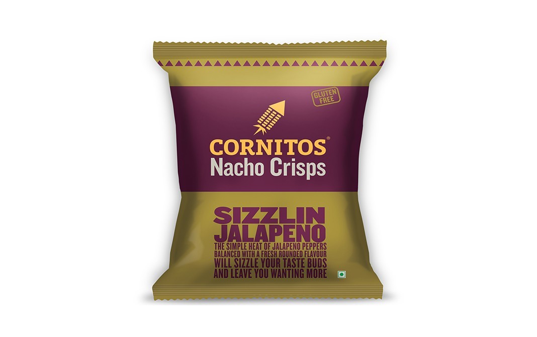 Cornitos Nacho Crisps Sizzlin Jalapeno   Pack  150 grams